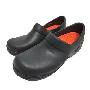 CROCS Women's 8 Slip Resistant Clogs Literide Slip-On Black Comfort Waterproof